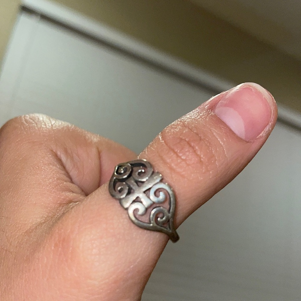 James Avery cross ring